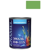 Эмаль ПФ-115 универсальная алкидная Простокрашено ярко-зеленая 0,8 кг