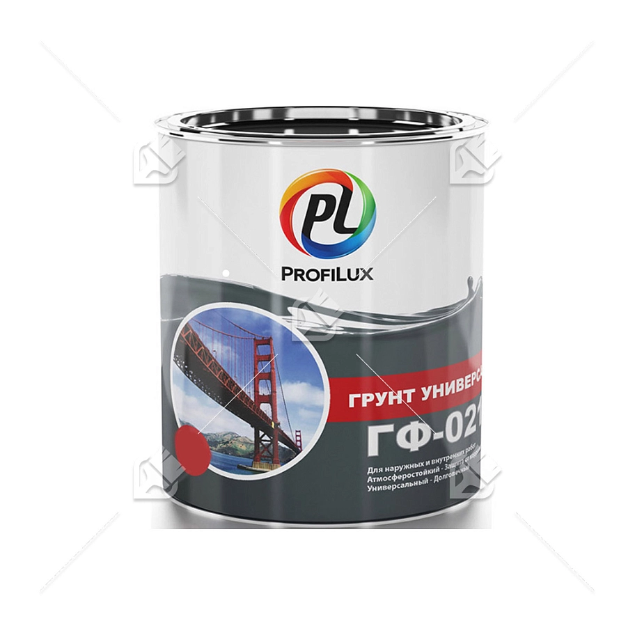 Грунт ГФ-021 по металлу и дереву Profilux серый 1,9 кг.
