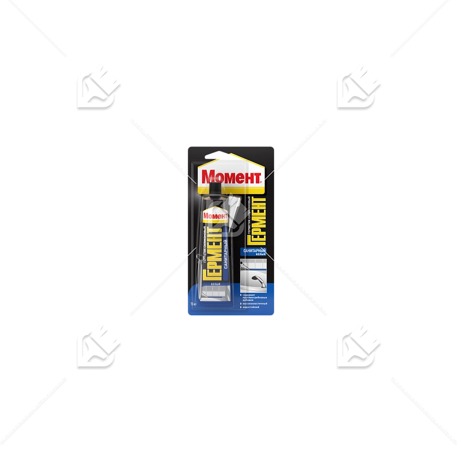 Герметик силиконовый санитарный Момент Гермент прозрачный 70 мл