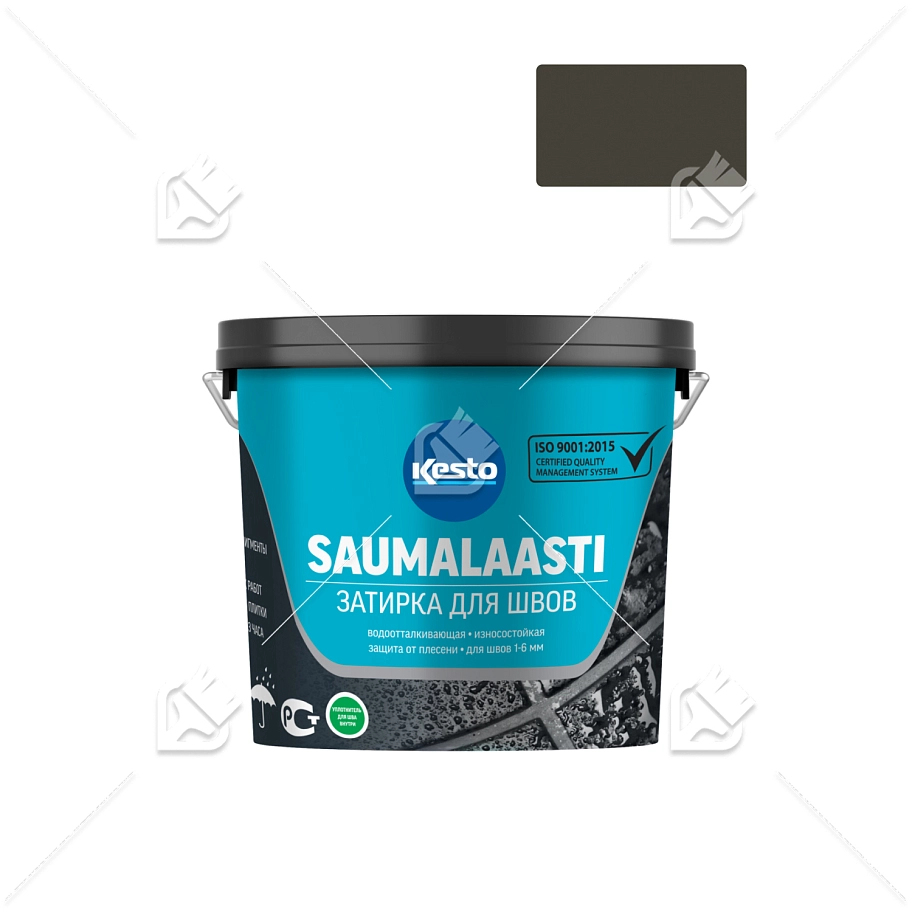 Затирка для швов Kesto Saumalaasti 50 черная 3 кг