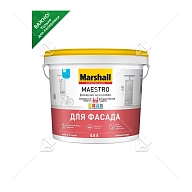 Краска фасадная акриловая Marshall Maestro глубокоматовая база ВС 4,5 л.
