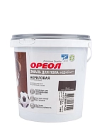 Эмаль для пола акриловая Ореол полуматовая венге 0,9 кг