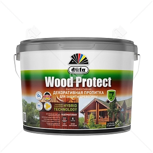 Пропитка декоративная для защиты древесины Dufa Wood Protect сосна 9 л