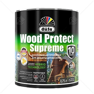 Пропитка декоративная для защиты древесины Dufa Wood Protect Supreme сибирская лиственница 0,75 л