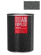 Эмаль для металлических поверхностей Ореол Титан молотковая серебристая 0,8 кг.