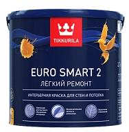 Краска интерьерная EURO SMART 2 A гл/мат 9л