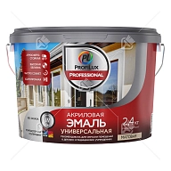 Эмаль универсальная акриловая Profilux Professional матовая база 3 прозрачная 0,9 кг.