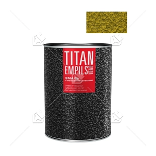 Эмаль для металлических поверхностей Ореол Титан молотковая золотистая 2,5 кг.