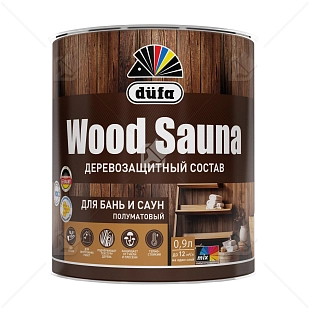 Лак для бань и саун Dufa Wood Sauna 0,9 л