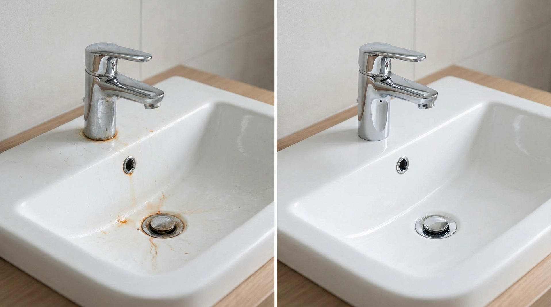 Как убрать ржавчину с раковины и крана/смесителя в домашних условиях