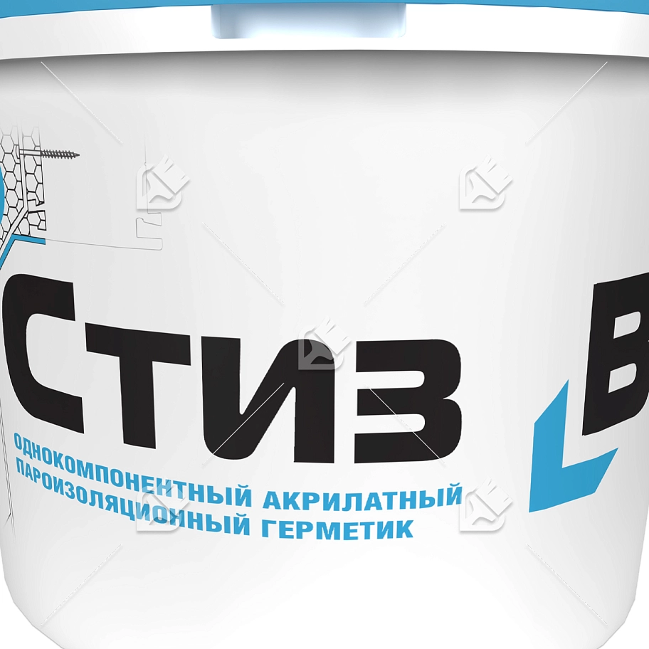 Герметик акрилатный пароизоляционный Сази Стиз В белый 7 кг