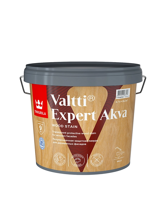 Антисептик Tikkurila VALTTI EXPERT AKVA 2,7л