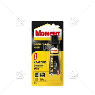 Клей универсальный контактный Момент Классик-1 30 мл блистер