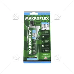 Герметик силиконовый санитарный Makroflex SX101 белый 70 мл.