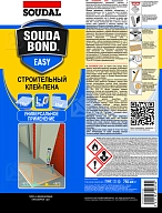 Клей-пена универсальная полиуретановая Soudal Soudabond Easy Gun зимняя 750 мл.