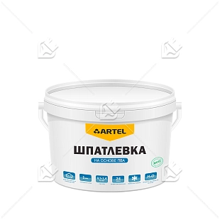 Шпатлевка для внутренних работ на основе ПВА Artel SE-02 3 кг.