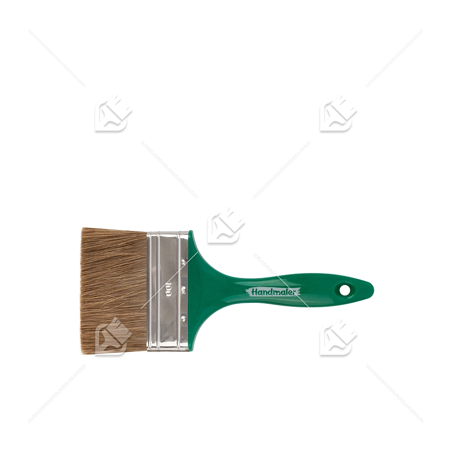Кисть плоская Handmaler Green смешанная щетина пластиковая ручка 100 мм.