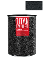 Эмаль для металлических поверхностей Ореол Титан молотковая черная 2,5 кг.