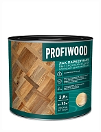 Лак паркетный Profiwood быстросохнущий алкидно-уретановый матовый 2,6 л