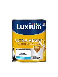 Краска для кухни и ванной латексная Luxium Ultra Resist матовая база BC 0,9 л