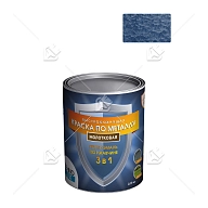 Грунт-эмаль 3 в 1 Технолюкс молотковая синяя 0,8 кг