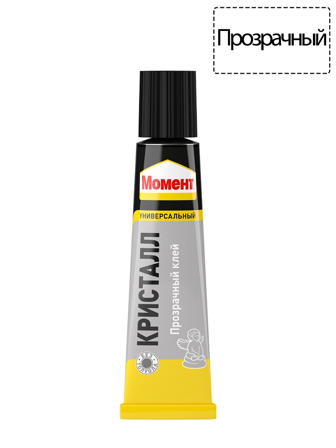 Клей универсальный контактный полиуретановый Момент Кристалл 30 мл. в шоу-боксе