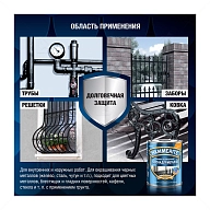 Краска для металлических поверхностей алкидная Hammerite гладкая серебро 0,75 л