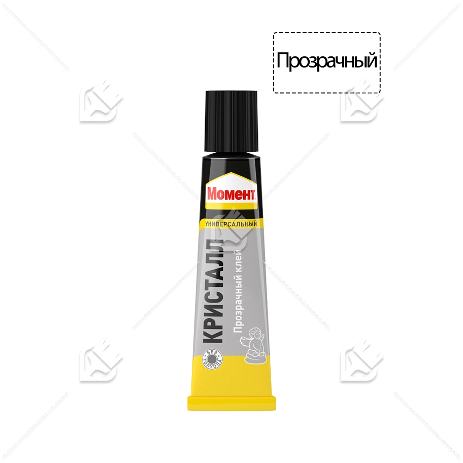 Клей универсальный контактный полиуретановый Момент Кристалл 30 мл. в шоу-боксе