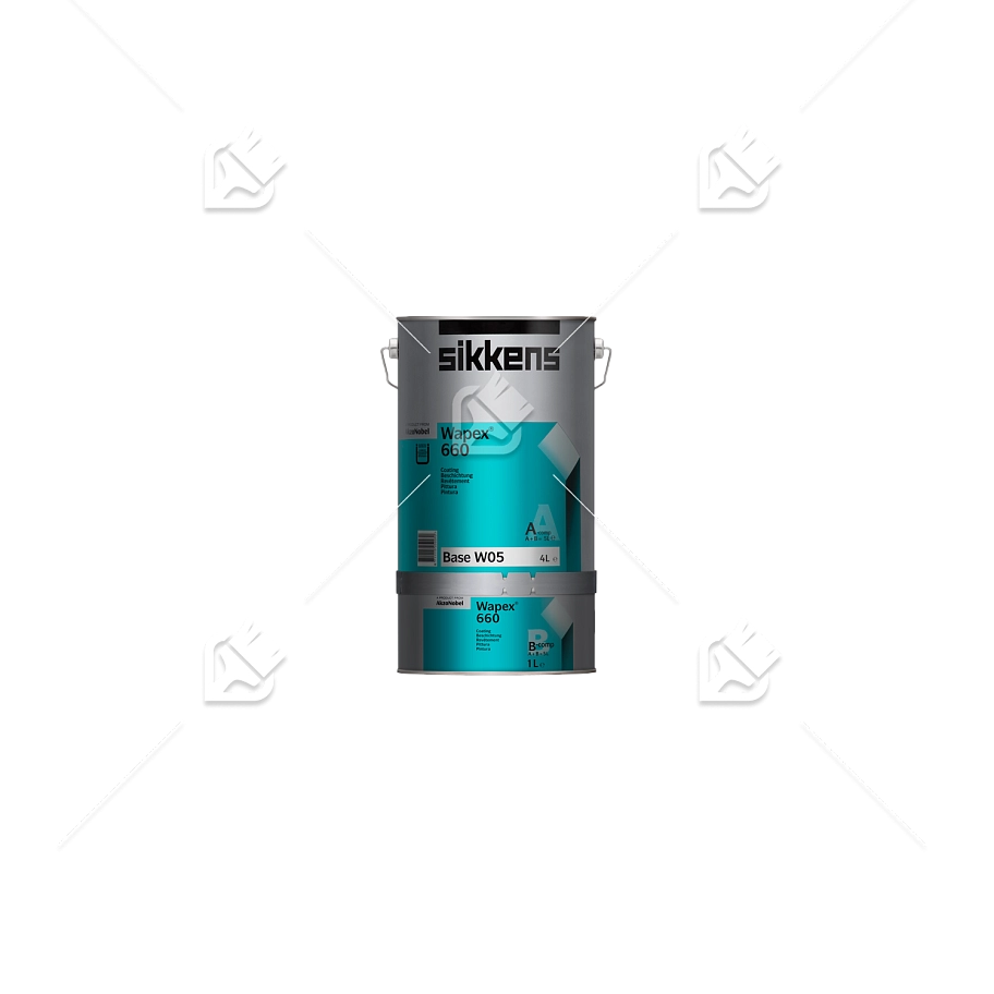 Покрытие эпоксидное для пола и стен Sikkens Wapex 660 SET полуматовое база BS W05 1л.