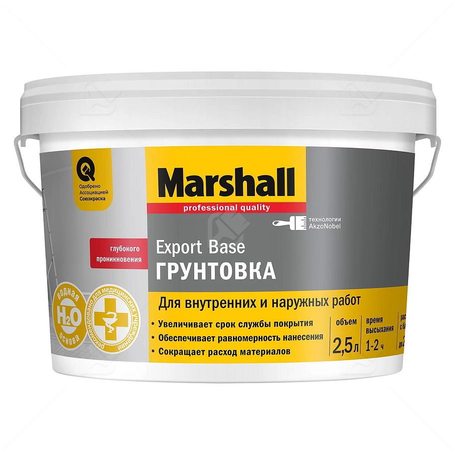 Грунт универсальный акриловый Marshall Export base 2,5 л.