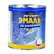 Грунт-эмаль на ржавчину 3 в 1 Новбытхим красно-коричневая 1 л.