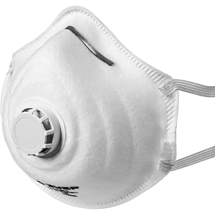 Полумаска Зубр коническая фильтрующая ФК-99 с клапаном, класс защиты FFP3 