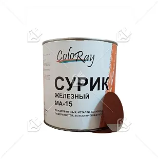 Краска МА-15 масляная Краски Черноземья сурик 2,4 кг.