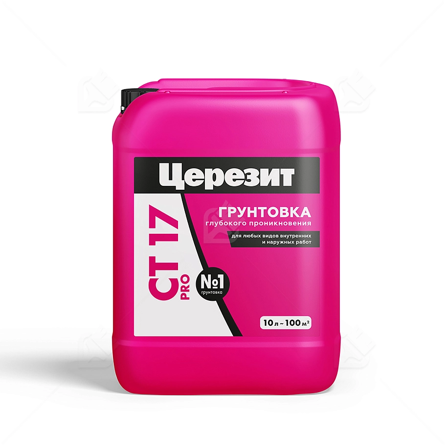 Грунт для внутренних и наружных работ глубокого проникновения Церезит СТ 17 Pro 10 л.
