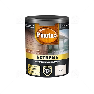Пропитка декоративная для защиты древесины Pinotex Extreme белая полуматовая 0,9 л