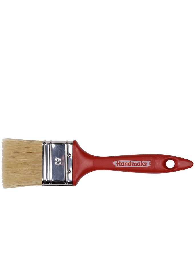 Кисть плоская Handmaler Red светлая смешанная щетина пластиковая ручка 50 мм.