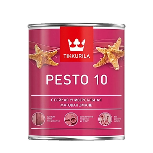 Эмаль универсальная Tikkurila PESTO 10 A матовая 0,9л