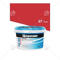 Затирка для швов до 10 мм. водоотталкивающая Церезит СЕ 40 Аквасатик 37 чили 2 кг