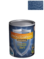 Грунт-эмаль 3 в 1 Технолюкс молотковая синяя 0,8 кг