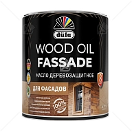 Масло деревозащитное для фасадов Dufa Wood Oil Fassade серый 2 л.